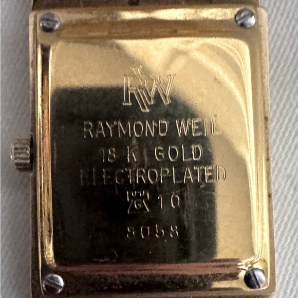 ⌚ Vintage 80's Raymond Weil 18K Gold and Silver Quartz Watch - #9058 - Picture 7 of 16
